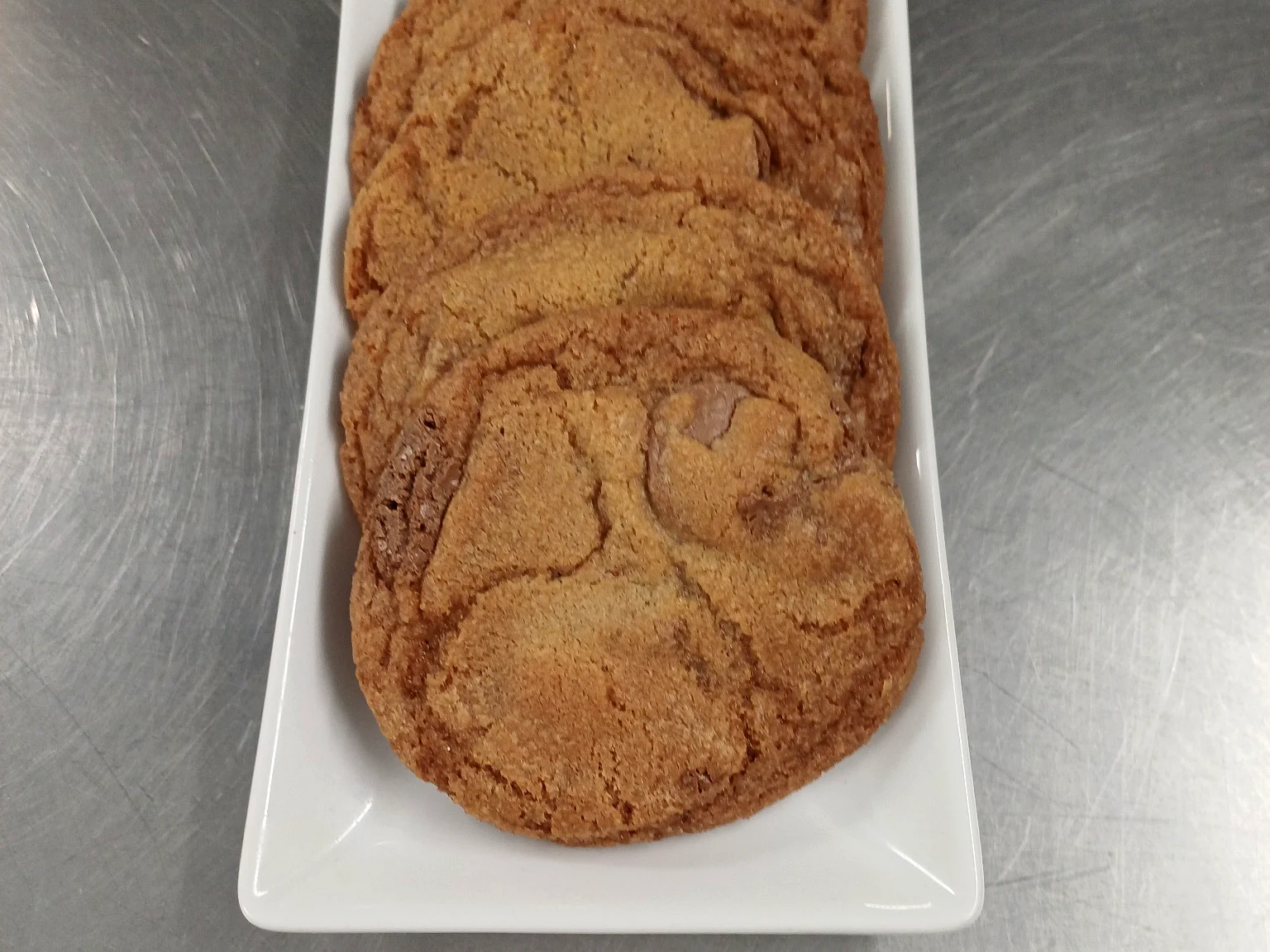 Homemade brown cookies